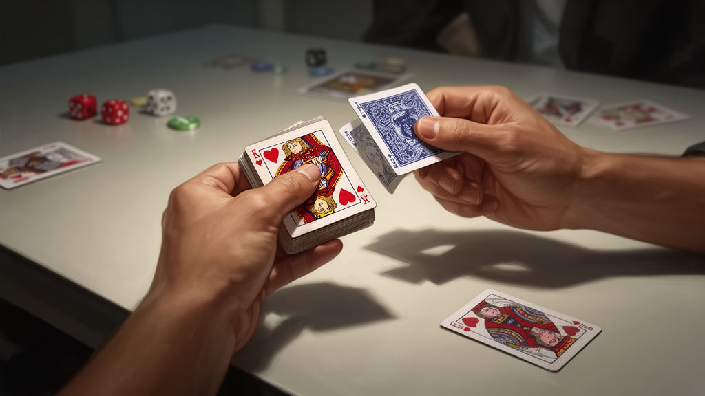A player purging weak cards from a deck building game hand